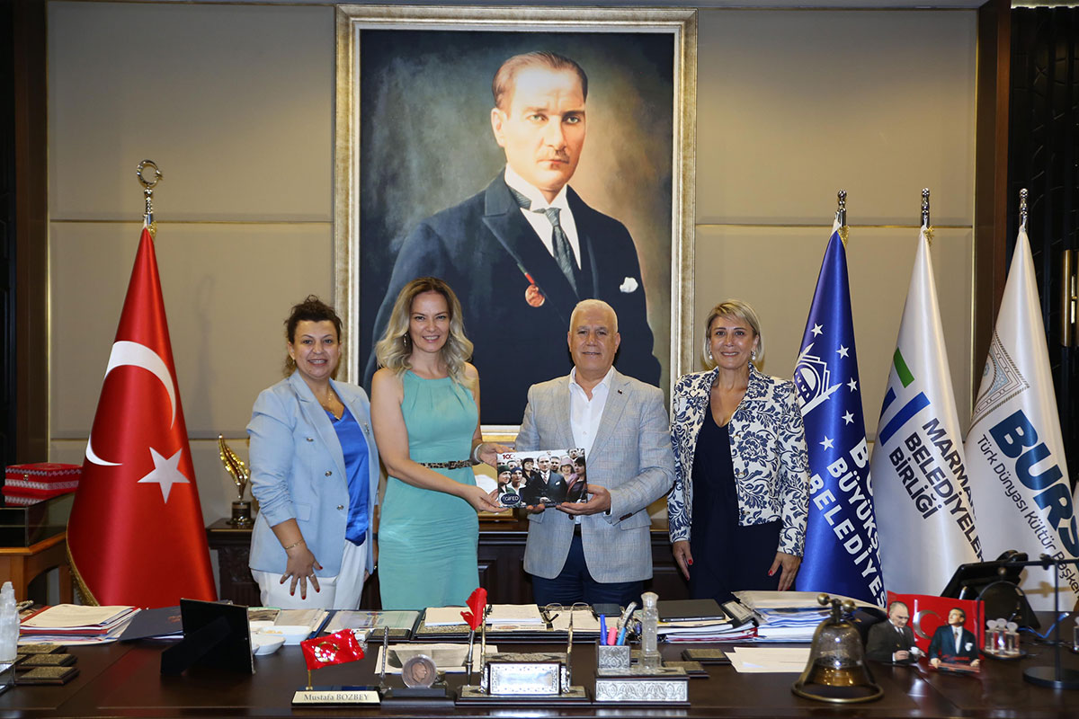 BURSA BÜYÜKŞEHİR BELEDİYESİ VE MARMARA BELEDİYELER BİRLIĞİ BAŞKANI SAYIN MUSTAFA BOZBEY’İ ZİYARET ETTİK